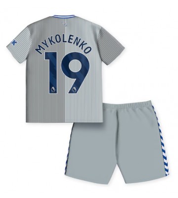 Everton Vitaliy Mykolenko #19 Replika Babytøj Tredje sæt Børn 2023-24 Kortærmet (+ Korte bukser)